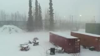 Winter storm in Fairbanks Alaska 2011