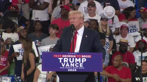 Donald Trump speaks at MAGA rally in Georgia