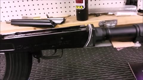 MAK 90 RECEIVER MODIFICATION FOR AR15 STOCK