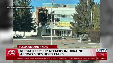 Russia keeps up attacks in Ukraine as two sides hold negotiations