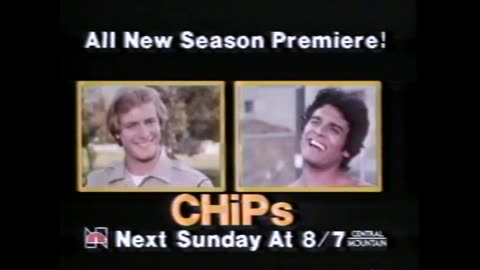 October 3, 1982 - NBC Promo for Season Premiere of 'CHiPS'