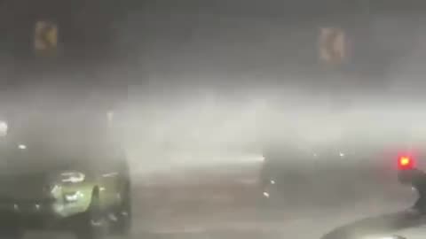 Hurricane Beryl footage in Texas.