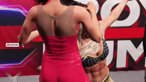 5 kicks by Brie Bella to Charlotte Flair