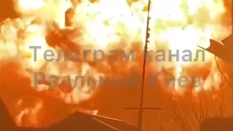 Strong explosion in the Kiev region/Starke Explosion in der Region Kiew