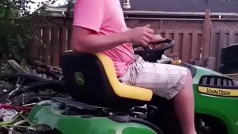 Riding Mower Fail