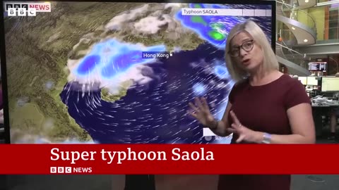 Super typhoon Saola moves closer to mainland China