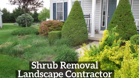 Shrub Removal Sharpsburg Maryland Landscape Contractor