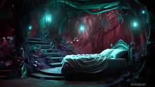 Cozy Bedroom 💤 Relaxing Music with Jungle Tribal Shamanic, Birds and Cricket sounds for Deep Sleep