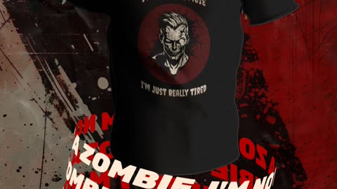 I'm not a zombie funny t-shirt design