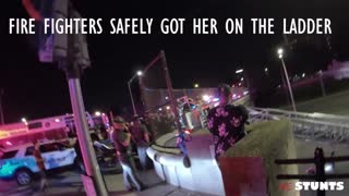 Stunt Riders Save a Woman From Suicide Attempt Off Overpass Bridge