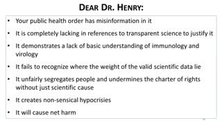 Dr. Byram Bridle Dismantles Bonnie Henry