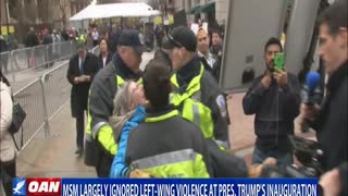 MSM largely ignored left-wing violence at President Trump's inauguration