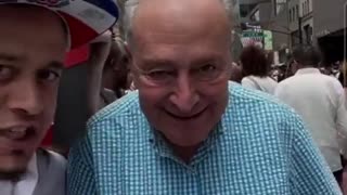 😂 Chuck Schumer got OWNED at the Dominican Day Parade in NYC yesterday