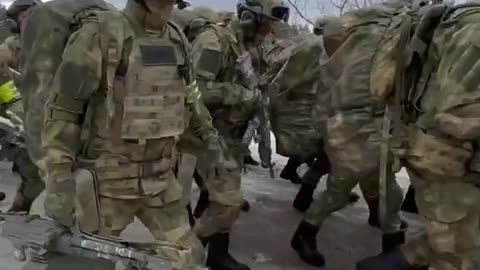 Chechen Soldiers on the Move