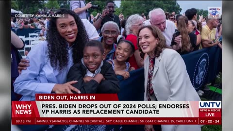 Pres. Biden drops out of 2024 polls, endorses VP Harris as replacement candidate