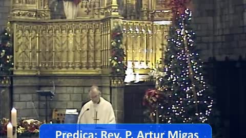 "Familias santas - NO VACUNÉIS A VUESTROS HIJOS" Sermón entero del 26/12/2021 - P. Artur Migas