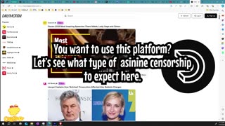 Daily Motion asinine censorship