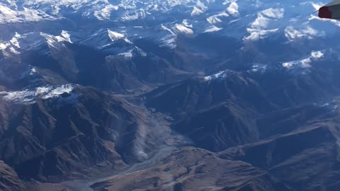 The sky and clouds seen from the plane