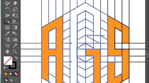 AGS Logo Design Process in illustrator