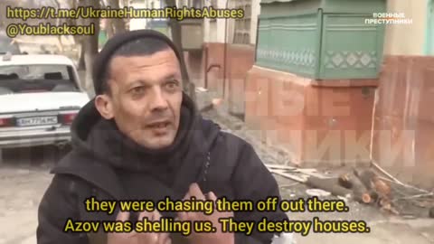 How Ukrainian militants shelled peaceful quarters of his city.