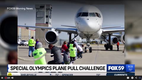 July 31, 2024 - Previewing the Plane Pull Challenge for Special Olympics Indiana
