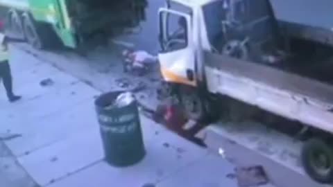 Truck Ruins Garbage Man