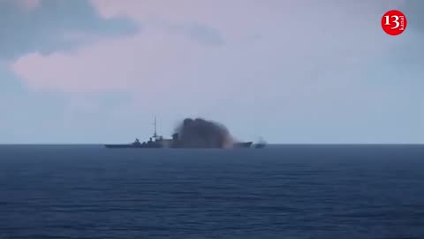 Russian warships in the Sea of Azov are targeted by Ukraine's Neptune missiles