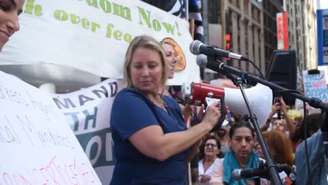 Donna Schmidt Aliperti - NY Freedom Rally - Times Square - September 18, 2021