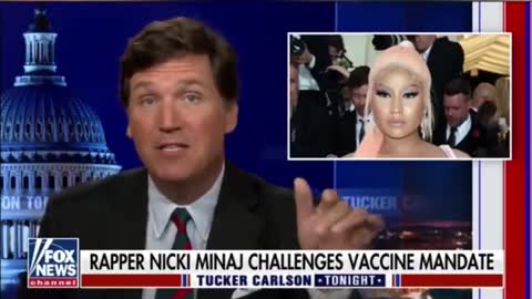 Nicki Minaj Posts Tucker Carlson Video and Vaxx-Nannies Just Fainted Over It