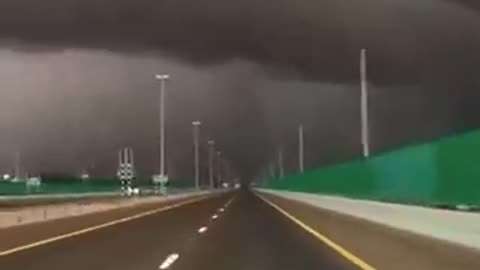 Supercell storm has been sighted over Al Ain, major cities in UAE, including Dubai