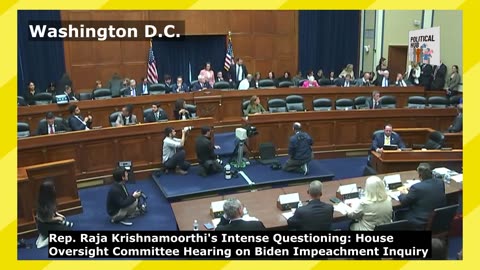 Raja Krishnamoorthi's Intense Questioning on Biden Impeachment Inquiry