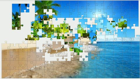Puzzle. Azure coast.