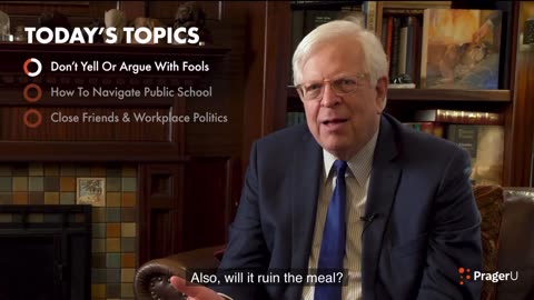 Dennis Prager Fireside Chat #315 Don’t argue with fools over the Holidays/Thanksgiving /Christmas ✝️