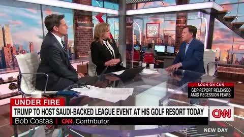 Donald Trump hosts Saudi-backed LIV Golf tournament. Bob Costas reacts