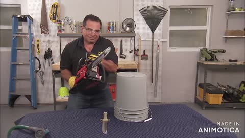 Phil Swift Saws a Bucket