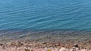 This is Lake Issyk Kul.