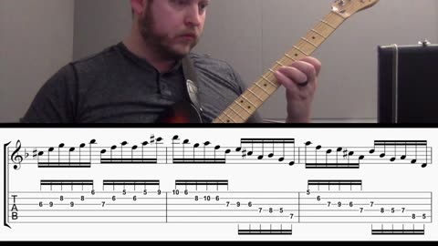 Barry Galbraith - Daily Exercise #3: D Harmonic Minor (with TAB)