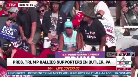 🚨 SHOTS FIRED SHOTS FIRED AT TRUMP RALLY - Vincent Fusca In Background