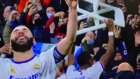 Real Madrid celebration winning Goal Vs PSG.