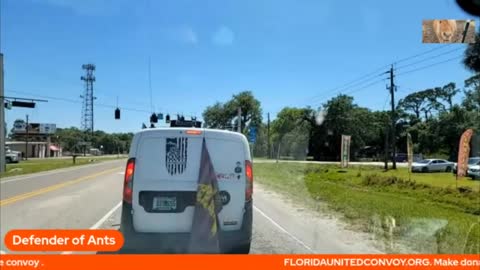 Supporters of The Florida United Convoy come out in Full Force