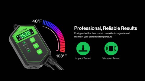 OPULENT SYSTEMS 48"x20.75" Seedling Heat Mat and Digital Thermostat Combo Set