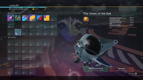 No Man's Sky - The Omen of the Gek - Exotic Ship