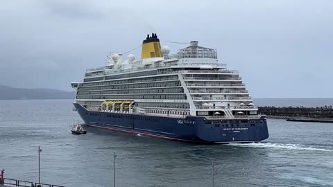 Spirit of Discovery departure in Ponta Delgada Azores Portugal - 20.10.2023 #Cruiseship