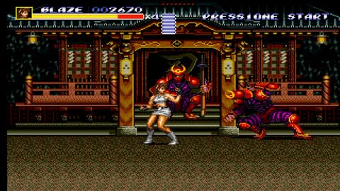 Zeroing Streets of Rage 3 version of genesis with the character (BLAZE).