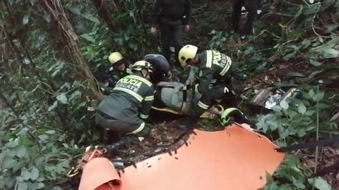 Patrulleros de la Policía rodaron a un abismo en Floridablanca