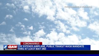 CDC extends airplane, public transit mask mandate