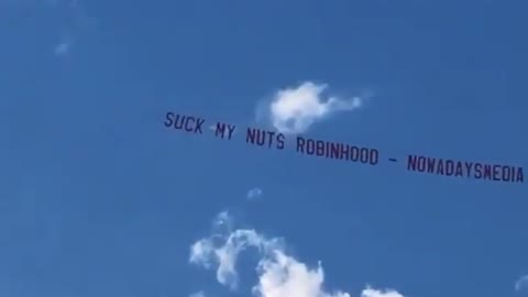 "Suck My N*** Robinhood" Banner Flown Above San Francisco Bay Area