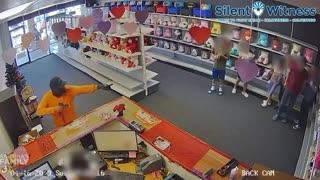 New Video Shows Gunman Rob Toy Store With Kids Inside