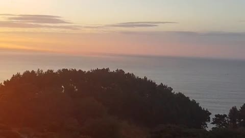 Morning sunrise in Jeju Island.