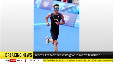 Paris Olympics_ Team GB's Alex Yee wins triathlon gold after sensational comebac